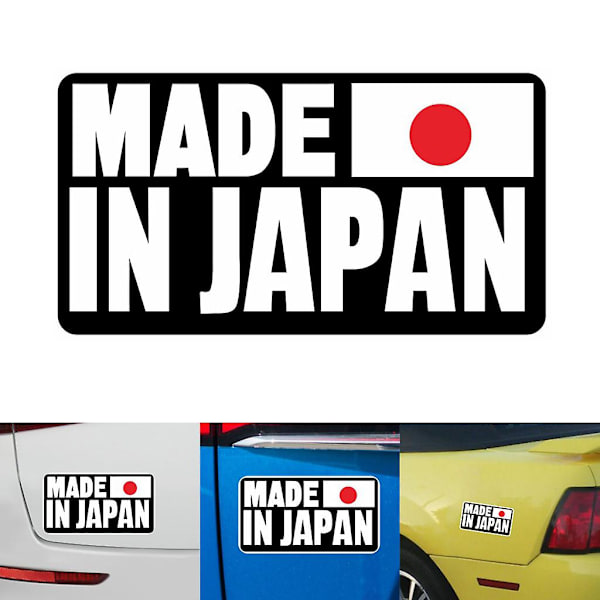 Universaali luova sarjakuva hauskaa Made In Japan teksti heijastava auton tarra tarra