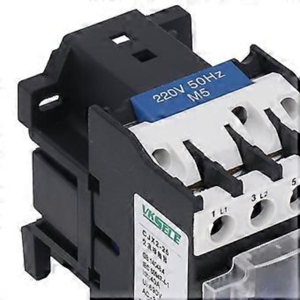 AC Kontaktor Silverkontakt 3P Kretslastkontrollbrytare Kontroller 220V 25A för Strömförsörjning