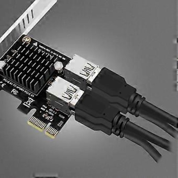 PCIE Riser 1X til 1X Grafisk Udvidelse til GPU Mining Powered Riser Adapterkort