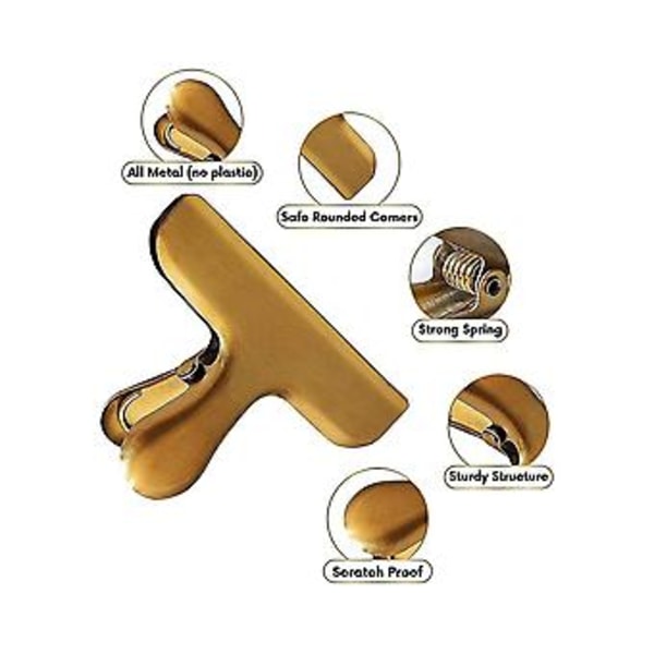 10-pack P Påsklämmor, Less Steel 7,6 cm Kraftiga Påsklämmor För Kit