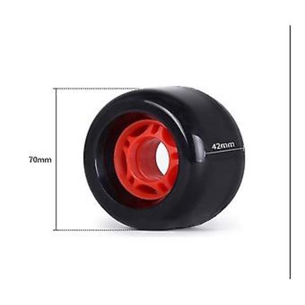 Nye 4 stk. Sboard Hjul 70x42mm 83a Urethan Hjul Holdbare Slidstærke Stabile