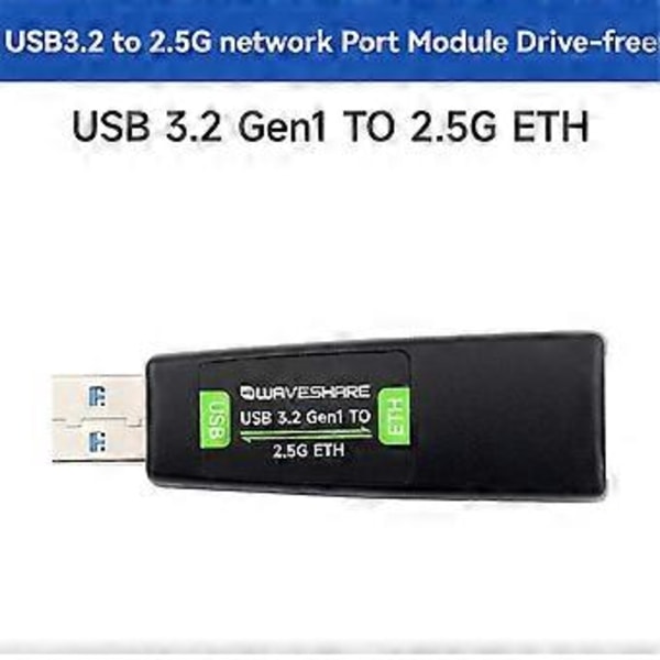USB3.2 till 2.5G Port Konverter Modul Höghastighets Internetåtkomst Drivrutinsfri Plug Play Multi-System Kompatibel Modul