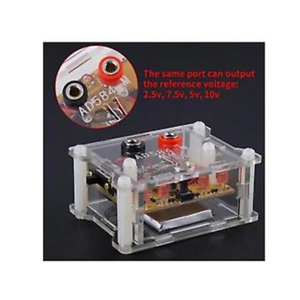 Ad584 Referencemodul med Transparent Hus 2.5v/7.5v/5v/10v 4 Chl Høj Volta R