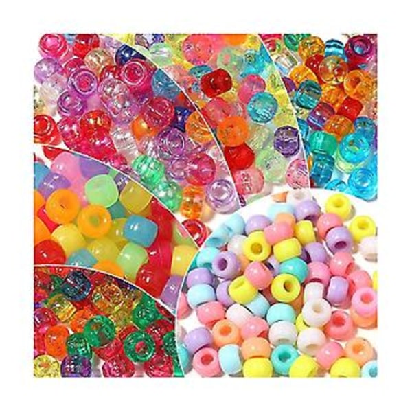 Kandi Perler Bulk til DIY Håndværk Smykker Ma Kandi Armbånd 6x9mm 1800stk,