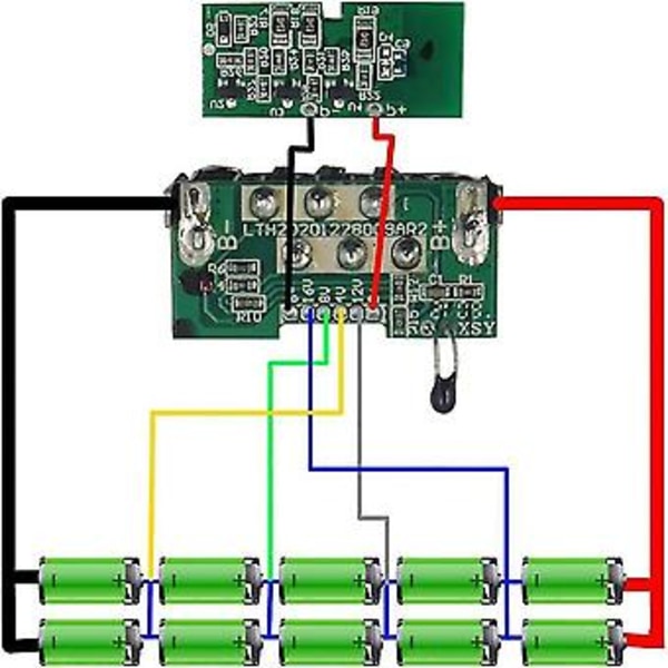 18v 20v 5-cells 21700 Batterihölje Ersättningsdelar Skydd För , Dcb201,,,batterireparation DIY-kit