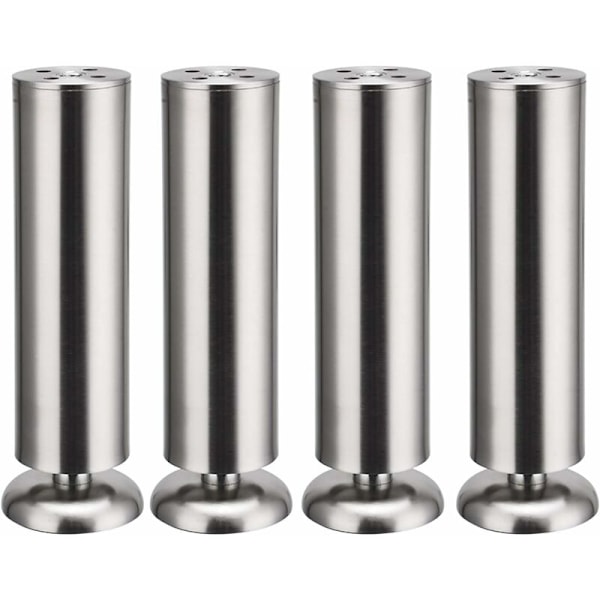4x Huonekalujalat 200mm Korkeus Ruostumaton Teräs Kaapin Jalat Pöydän Jalat Kaapit Jalat Kirjahyllyn Jalat
