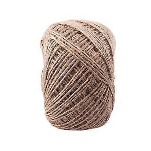 100 Meter - Naturlig Texturerad Hessian Snöre 1mm