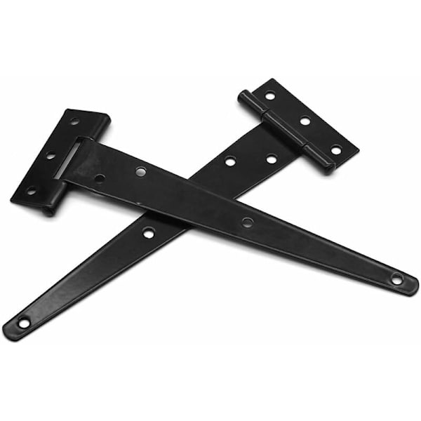 2 kpl Musta Raska T-Sarana Puuoven Saranat Metallioven Ruostumatonta Terästä Navetan Oven Saranat (12 Tuumaa)