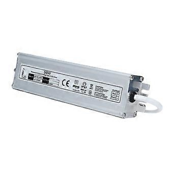 LED Strømforsyning AC100265V Vandtæt IP67 LED Transformer til LED Lysstriber 50W EU Stik Udgang 24V