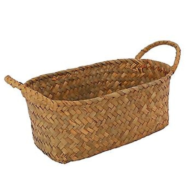 Stor Korg i Flätad Korg för Kit Fruktskål Picknickmat Brödlimpa Diverse