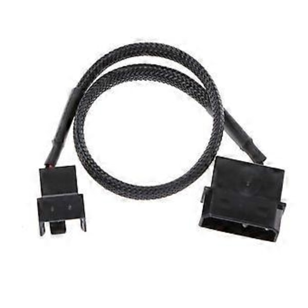 PWM-tuuletin 4-nastainen Molex-uros - 3-nastainen/4-nastainen PC-tuulettimen virtasovittimen liitäntäkaapeli