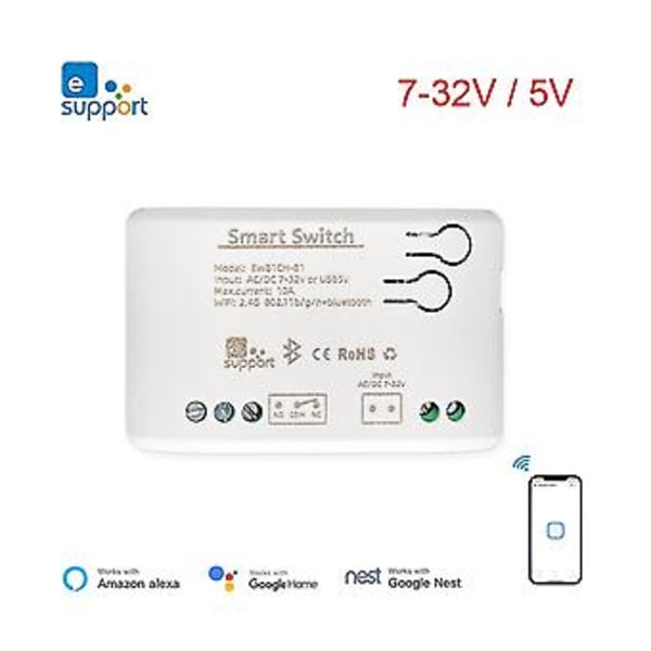 Ewe Wifi Diy S Modul Usb5v Ac/7-32v,inng,r,inter Relæ, Con