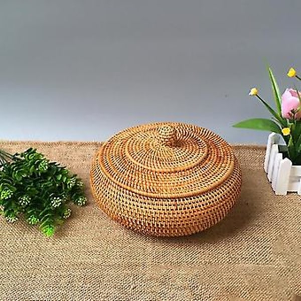 Suuri Koripunottu Kori Kannella Pyöreä Pri Nese Korut Välipalat Tee Se