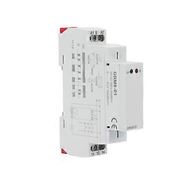 GRM8-01 Elektronisk Impulsrelä Låsrelä Minnesrelä AC 230V