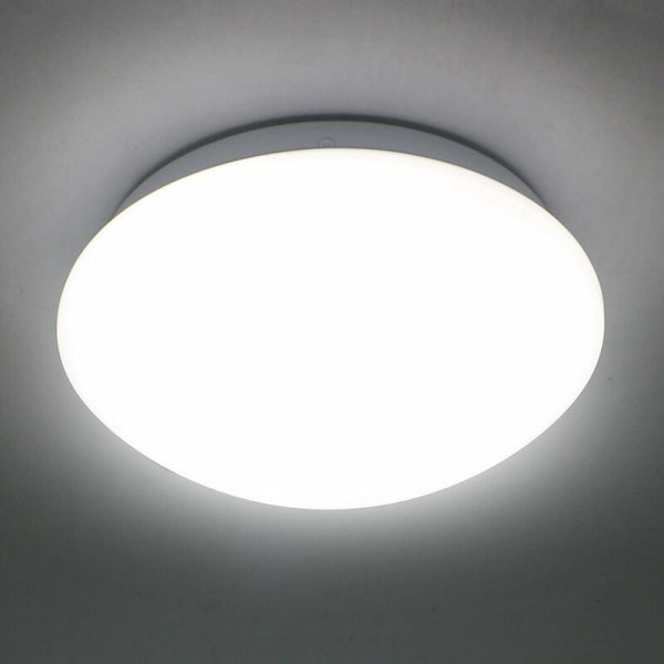 LED-kattovalaisin 12W φ220mm IP44 4500K Luonnonvalkoinen 1080lm Valaistus WC, kylpyhuone, käytävä