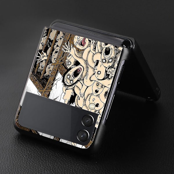 Samsung Galaxy Z, 5g, Flip 3 Z, Sort, Rigid, Anime, Horror, Capa Junji Ito