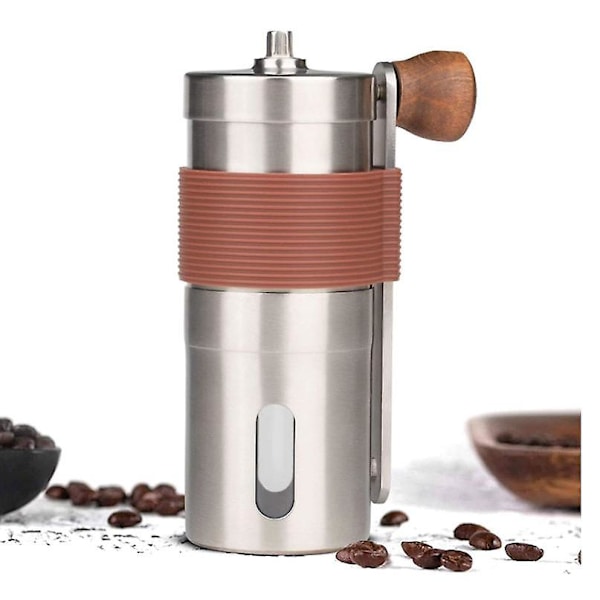 Mini bærbar fortykket rustfritt stål håndkaffekvern, husholdningshåndkaffemaskin