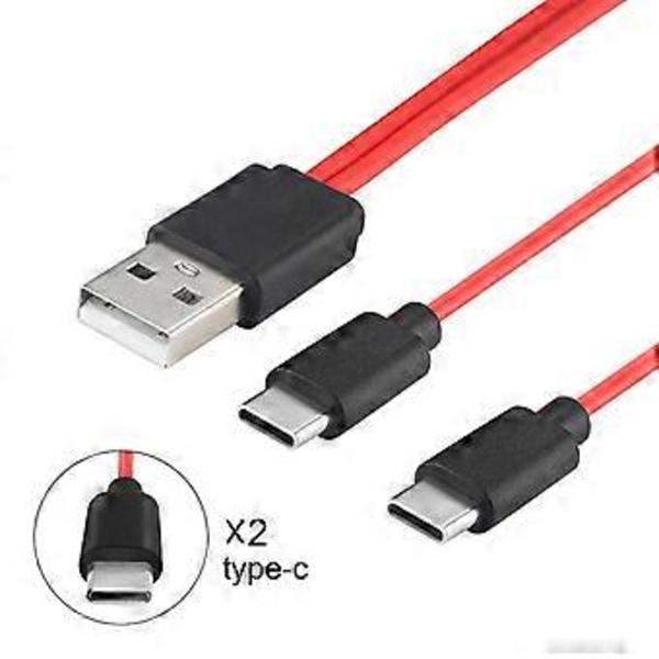 Slitesterk USB C-kabel Universell Kompatibilitet USB A til Type C Ladekabel