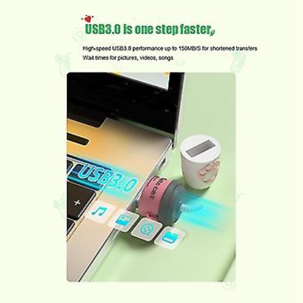 Söt Mjölktekopp Musikbil U Disk 128gb Minnessticka USB Flash Drive Extern Lagring Dator U D