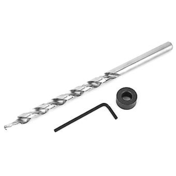 9 mm Rund Skaft Spiralborr Stegborrsats för Fickhålsborr Jigg Guide Kit med Nyckel