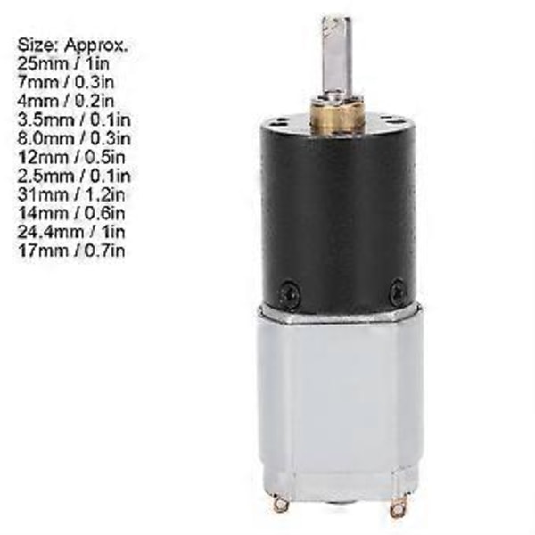 Planeettavaihteistomoottori, alhainen nopeus, suuri vääntö USB-tuulettimelle, automaattiselle TV-jalustalle 20MM 20GP130DC12V 8RPM