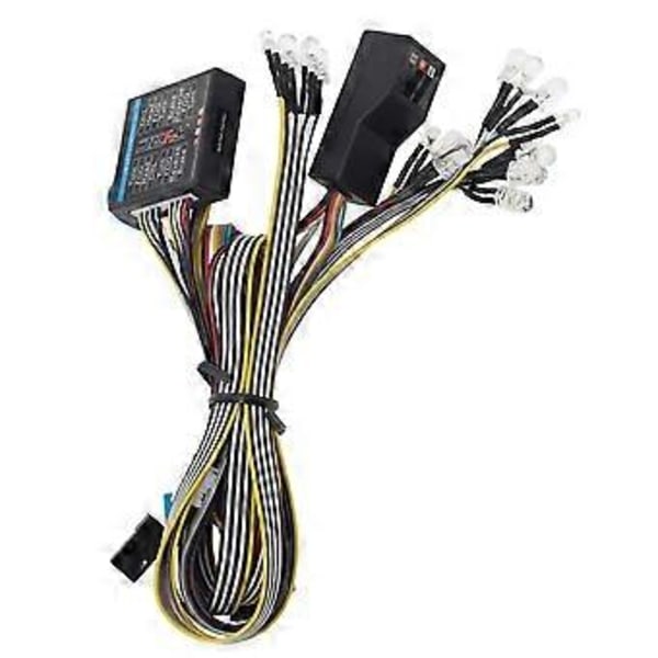 Belysningssystem Kit Simuleringskontroll Ljus Bromsljus RC Bil Ljus Kit för 1/10 1/8 Modell RC Bil Lastbil Uppgraderingsdelar