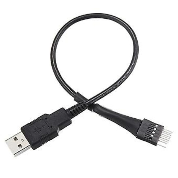 2 kpl 20 cm 9-nastainen ulkoiseen USB A -liitäntään PC-emolevyn sisäinen datakaapeli