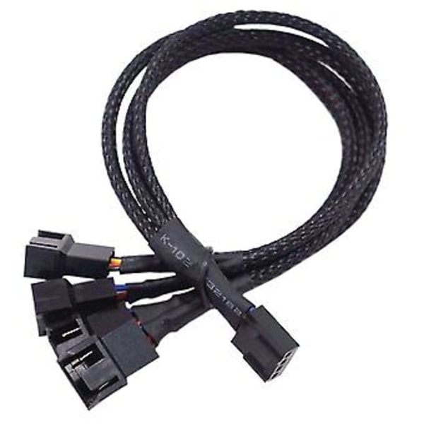 5st 1 till 4 Datorfläktkabel 4pin PWM Temperaturkontrollkabel