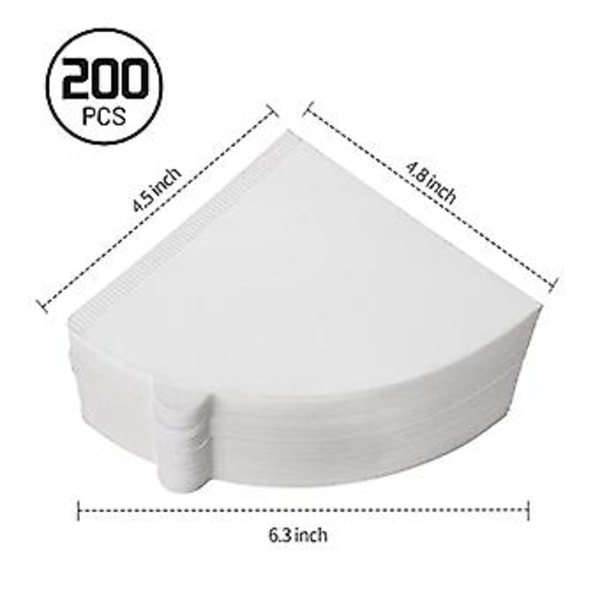 V60 Filter, C Filter, Filter 2 C, 2-4, 200 stycken, Kaffe