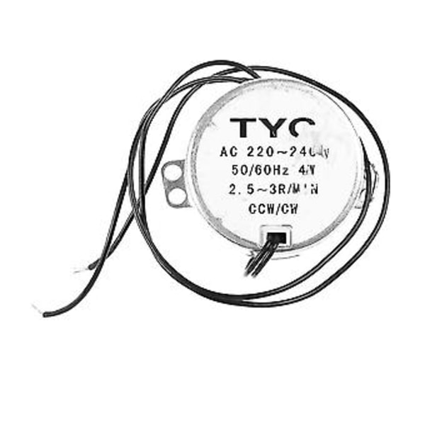 Tyc50 AC Synkronmotor 3rpm 4w 8kgf.cm Vridmoment Ccw/cw