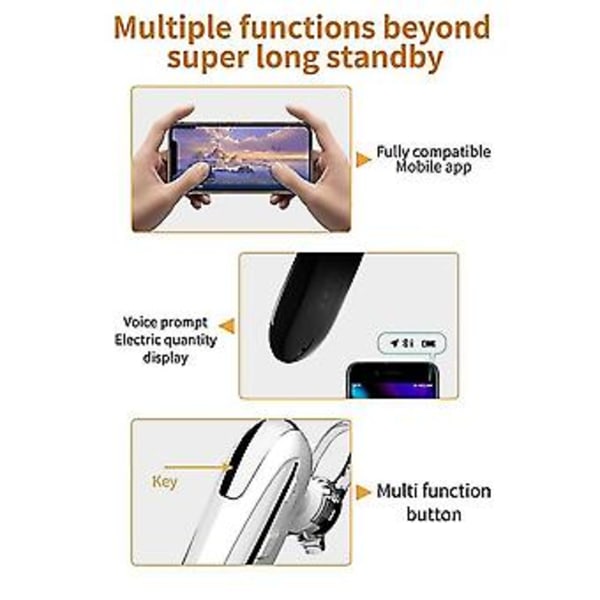 X8 Bluetooth Bluetooth 5.0 Håndfrie Hodetelefoner For Xiaomi(svart)