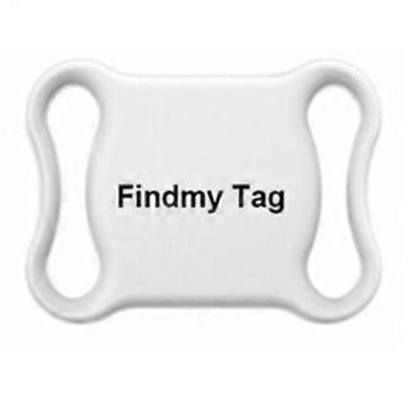Mini GPS Tracker 2.4G Lågeffekt WIFI Locator Bil Husdjur Airtags Smart Finder Nyckelhittare Positionering Findmy Tag APP (Vit)
