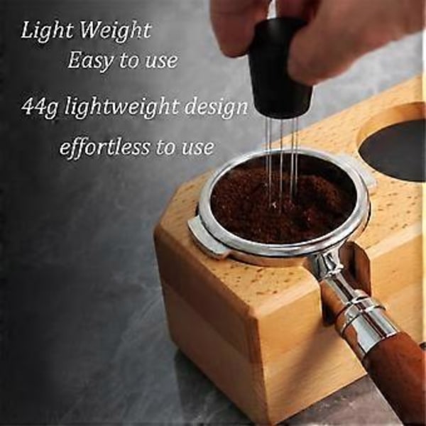 Espresso-jakelutyökalut, 12 neulaa 0,4 mm Espresso-kahvisekoitin Sekoitus Tamper Jakelutyökalu jalustalla A