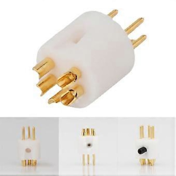 Pladespiller 5-pins M DIN Guldbelagt Konnektor stik Pladespiller Tonearm 5-pin Han DIN Konnektor TIL REGA LINN ROKSAN PROJECT