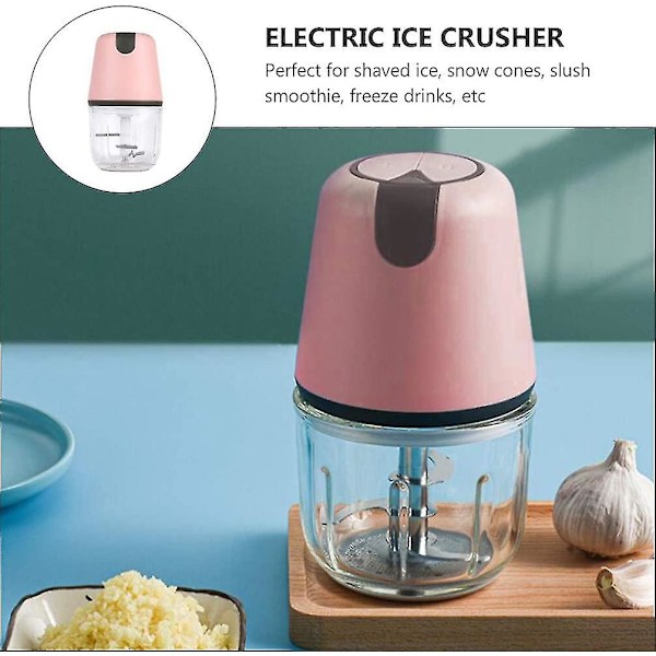 Sähköinen jäämurskain Jääraastin Jäätelökone Jälkiruokajäämurskain Smoothie-valmistin Murskain Keittiö Jälkiruokakauppa Kauppa Pinkki