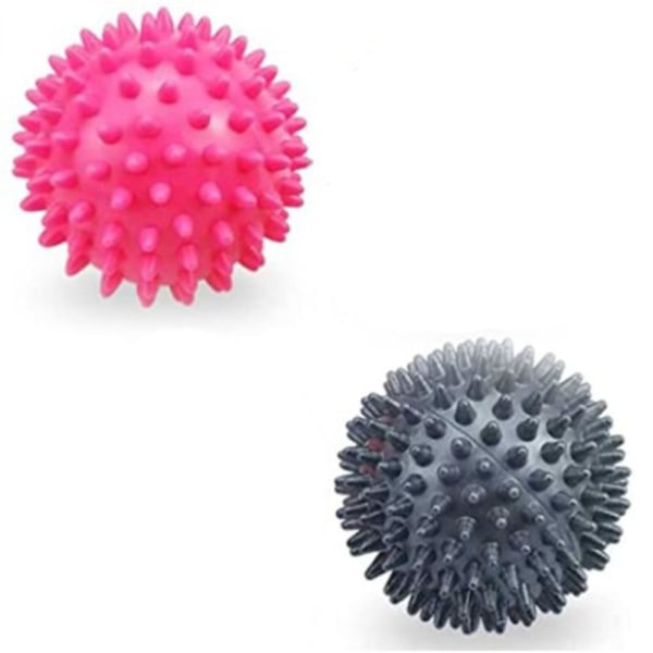 Sæt med 2 Ealicere Hedgehog Ball Sæt med Nubs, Hedgehog Ball Massage Bold, Massage Massage Bolde Til Ryg, Ben, Fødder og Hænder Muskel Massa