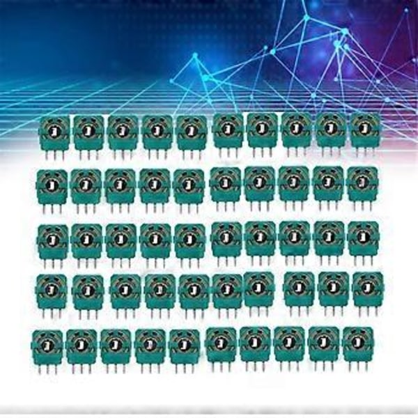 50 st Joystick Potentiometrar Sensor Kit 10Kohn för XBOXONE Kontroller 3D Tumspak Axis Motstånd Reparationsdel