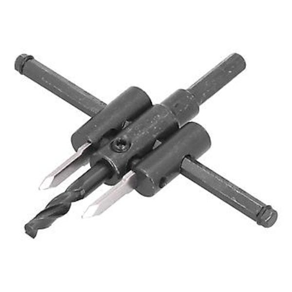 Justerbar Cirkelhålsåg Kit, 30-120mm Träborr, Runt Skärverktyg för Träbearbetning DIY, Precision & Lätt att Använda