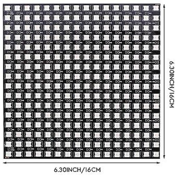Ws2812b Led Rgb Fleksibelt Pixel Panel 16x16 Individuelt Adresserbart Panel Lys Led Modul Skærm