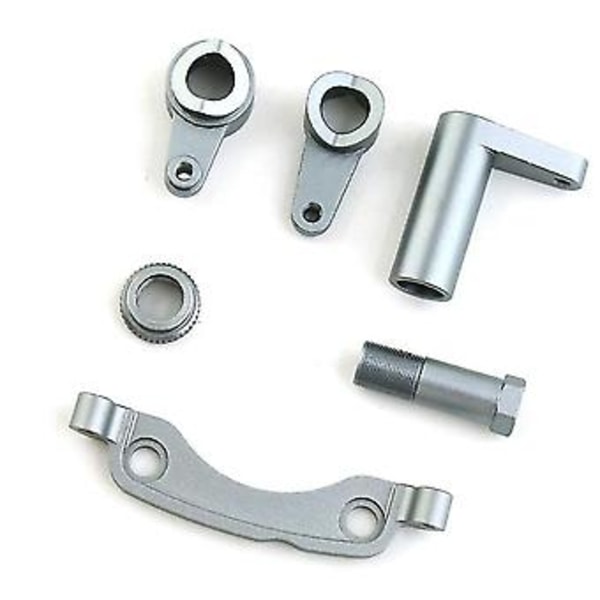 Metallstyrkomponenter för Zd Racing -10 Dbx10 1/10 Rc Bil Uppgraderingsdelar Tillbehör, silver