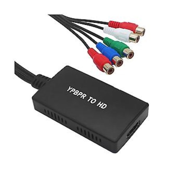 1080p Komponent Til -kompatibel Konverter Ypbpr Rgb + R/l O Til -kompatibel Adapter 5 Til -komp