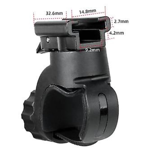 H07p Cykellygteholder Justerbar Front LED Lampe Spænde Hurtig Montering Frigørelsesbeslag Cykel Acc