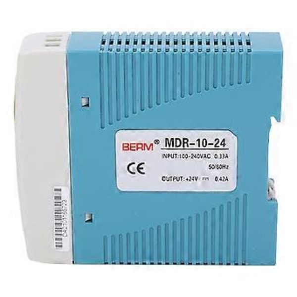 BERM Industriel Switching Power Din Skinne Type 100240VAC Input MDR1024 10W 24V 0.42A