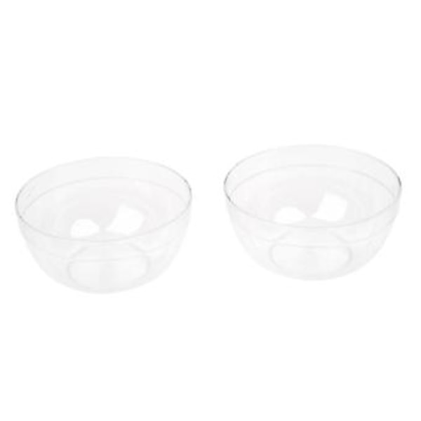 Kvinnor 9cm X 4.5cm Gör-det-själv Ansiktsmask Klar Plastskål Mixerhållare 2st