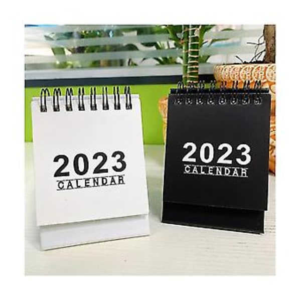 10 st Mini Bordskalender 2023 Löper Från Nu Till December 2023, 105x76mm Liten Stående Bordskalender