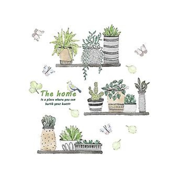 2 stk. Plante I Avtakbare Klistremerker Kunst DIY Plante R R