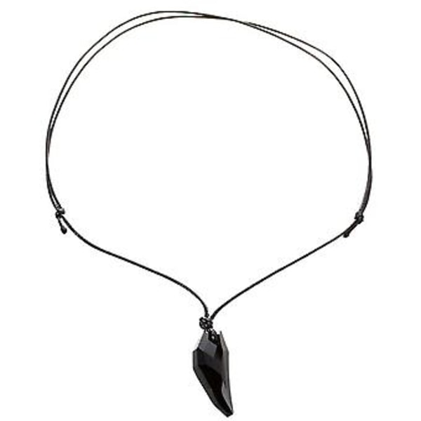 Billigt Nytt Herr Klassiskt Sexigt Kristall Vargtand Hängsmycke Halsband