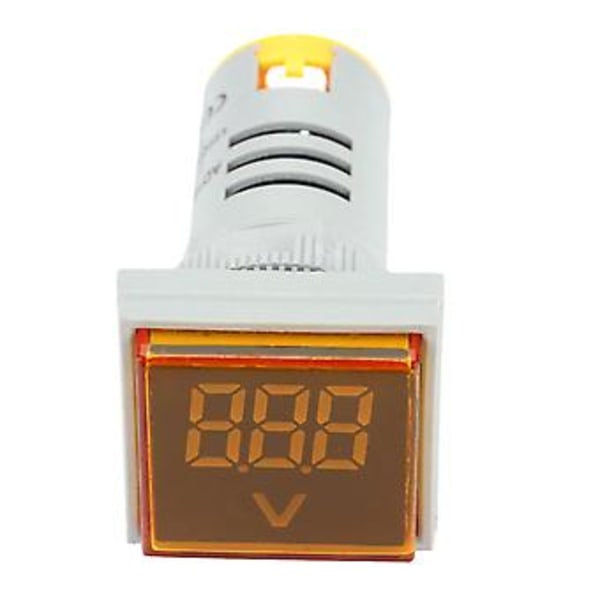 LED Voltmeter Signallampa Digital Display AC Spänningsmätare Indikatorlampa Testare (Gul)
