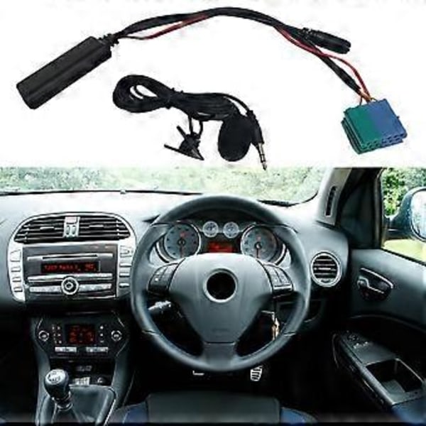 Bil Trådløs Bluetooth Audio Adapter Modul AUX Kabel BT5.0 med MIC til Kit Radioer 2007