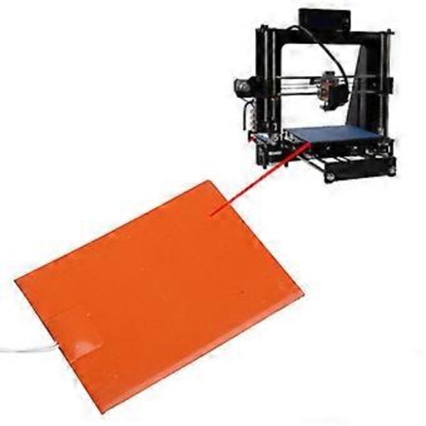 3D Printer Opvarmet Pude Silikone Varmeplade Måtte 220V 300W til Printer Opvarmet Seng 10x15cm